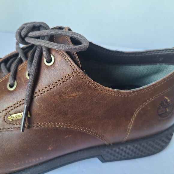 Timberland A1SNK Oxford Shoes Mens 9.5 Brown Leather Gore-Tex Waterproof Aerocor main image 10